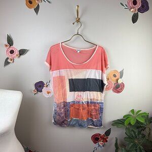 Express Sheer Graphic Tee - Size - Large